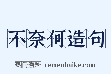 不奈何造句是什么意思的图片